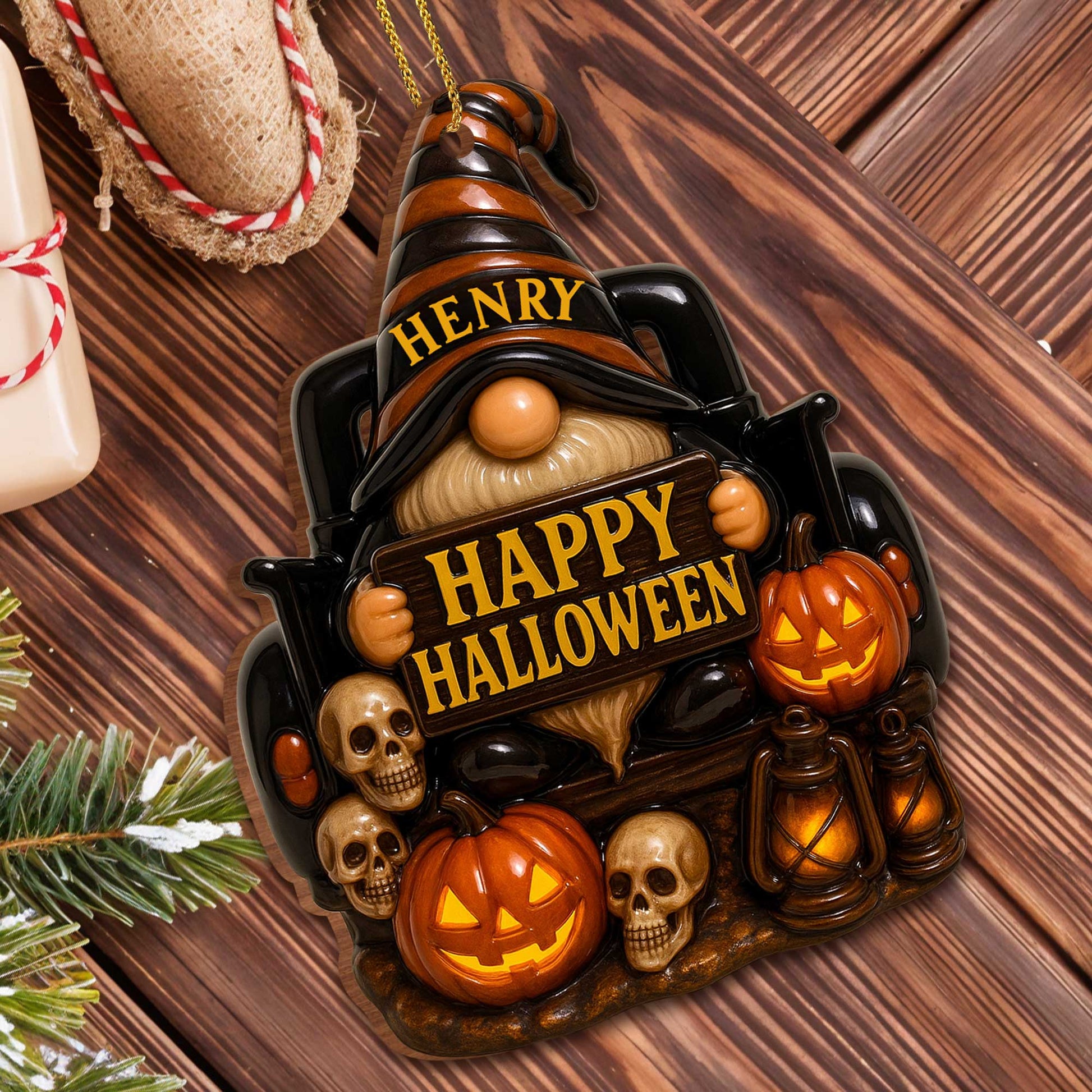 Happy Halloween, Pumpkins, Skulls, And Lanterns