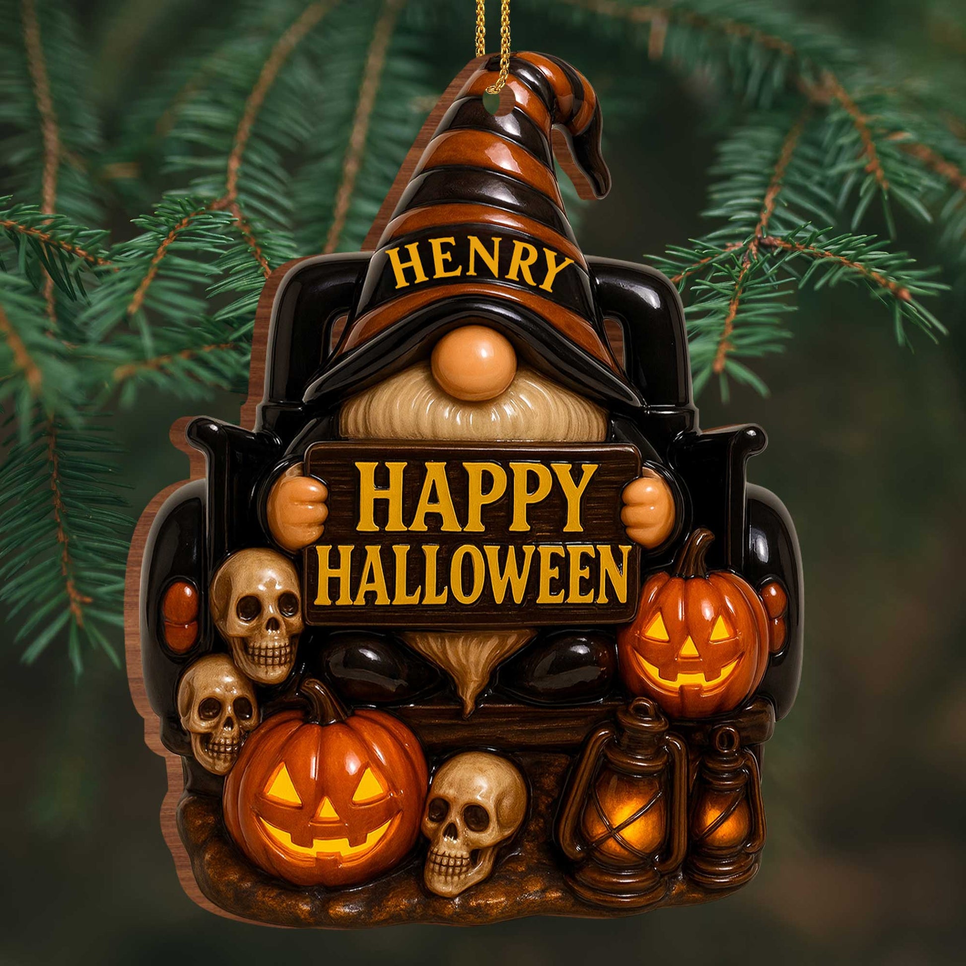 Happy Halloween, Pumpkins, Skulls, And Lanterns