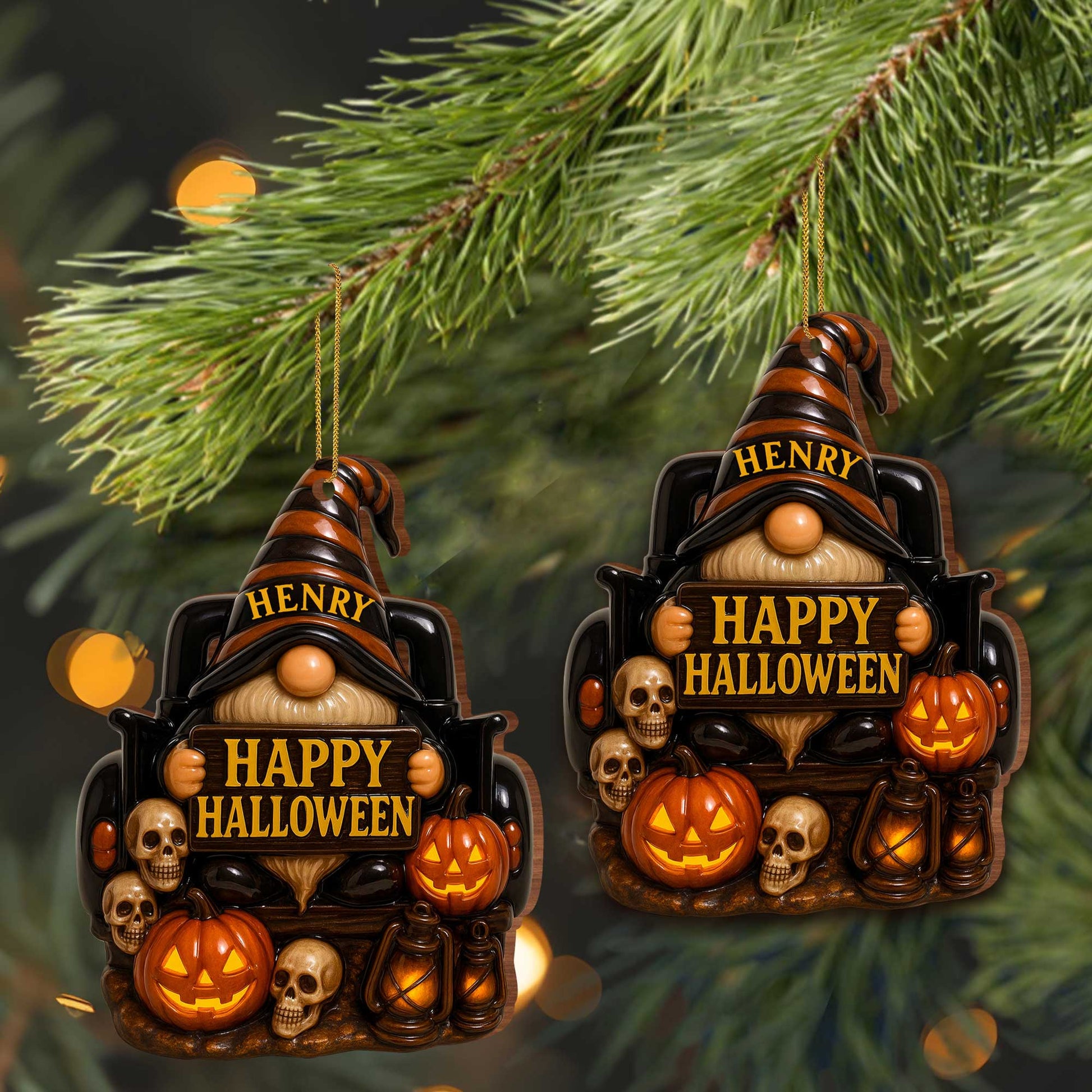 Happy Halloween, Pumpkins, Skulls, And Lanterns