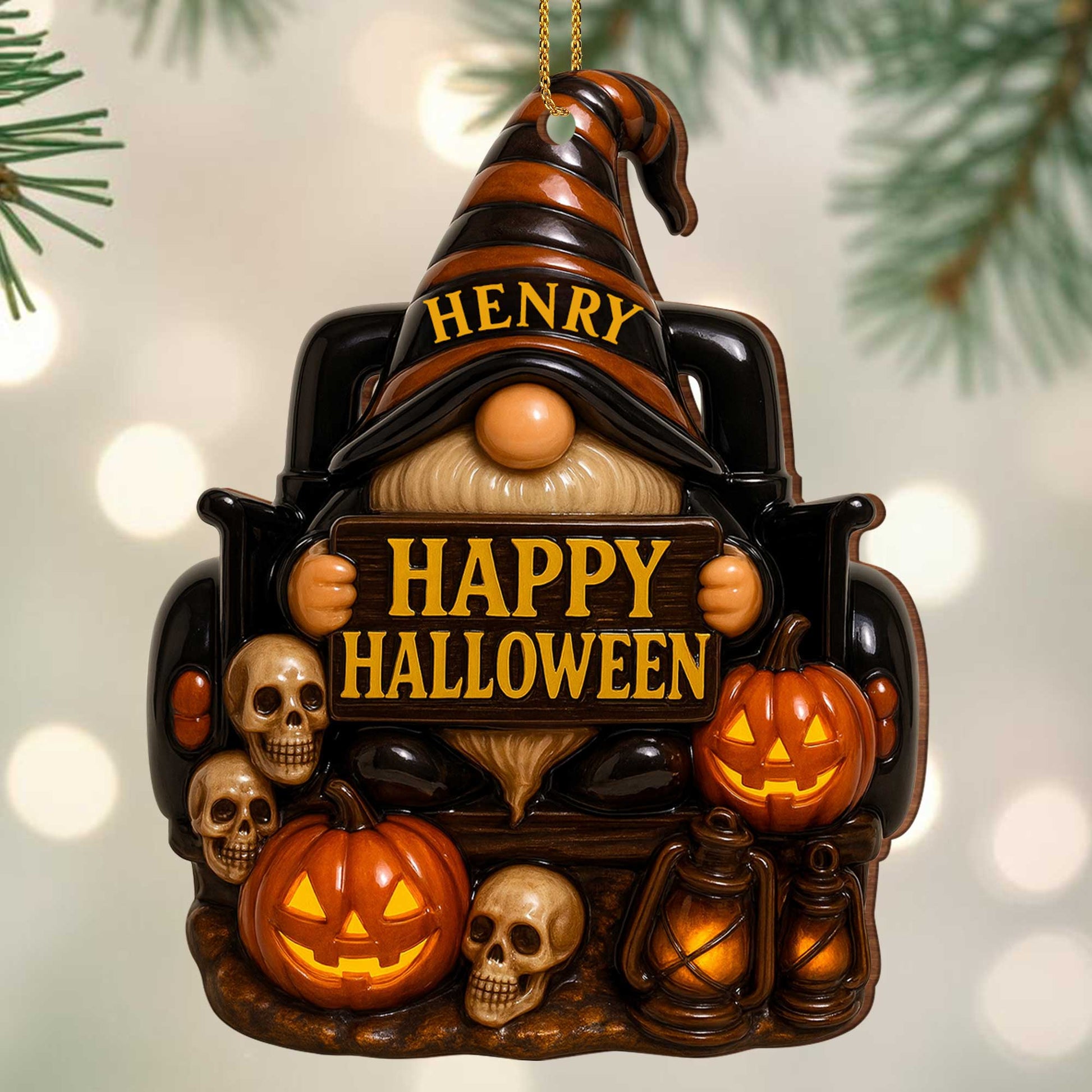 Happy Halloween, Pumpkins, Skulls, And Lanterns