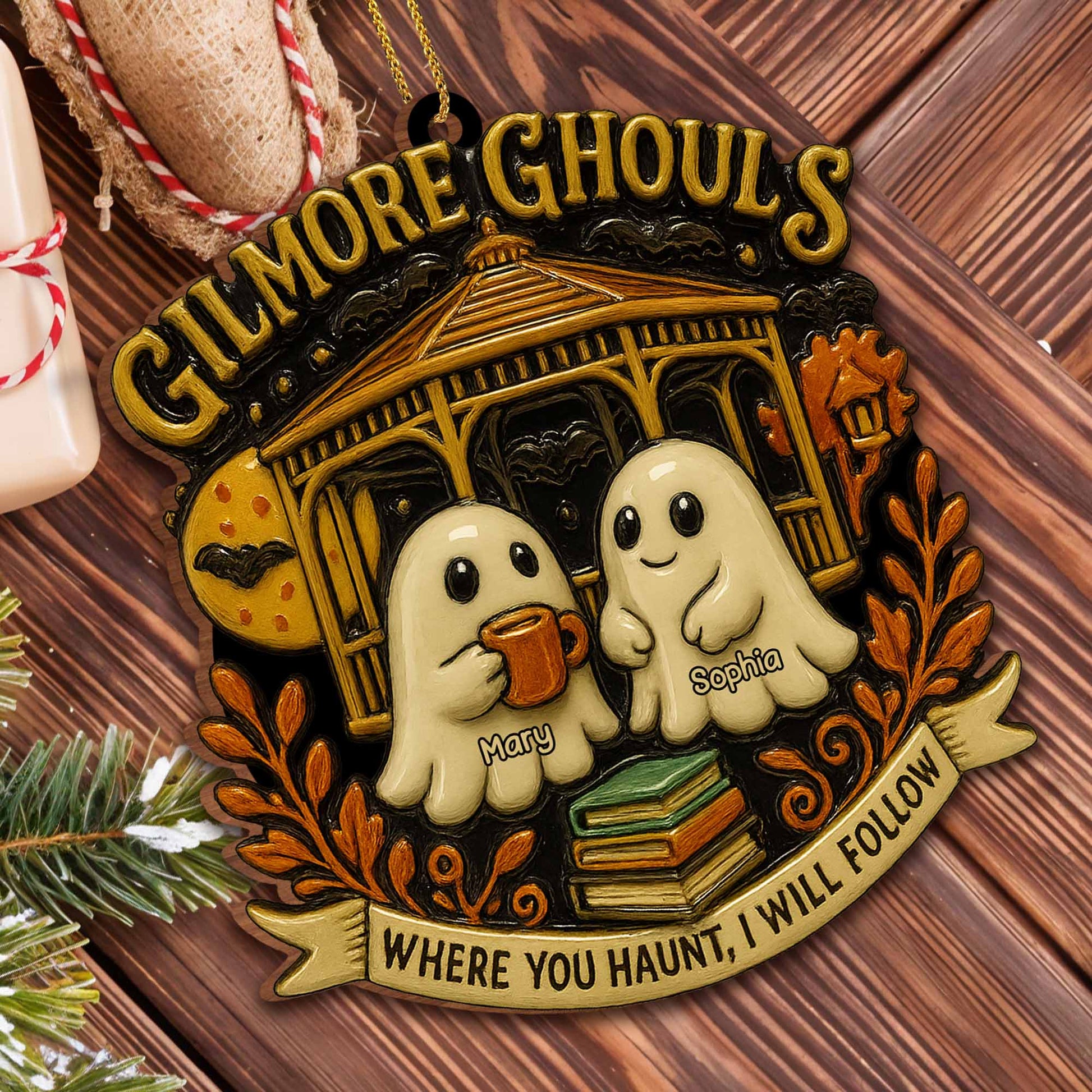 Where You Haunt, I Will Follow With Ghosts And Fall Motif