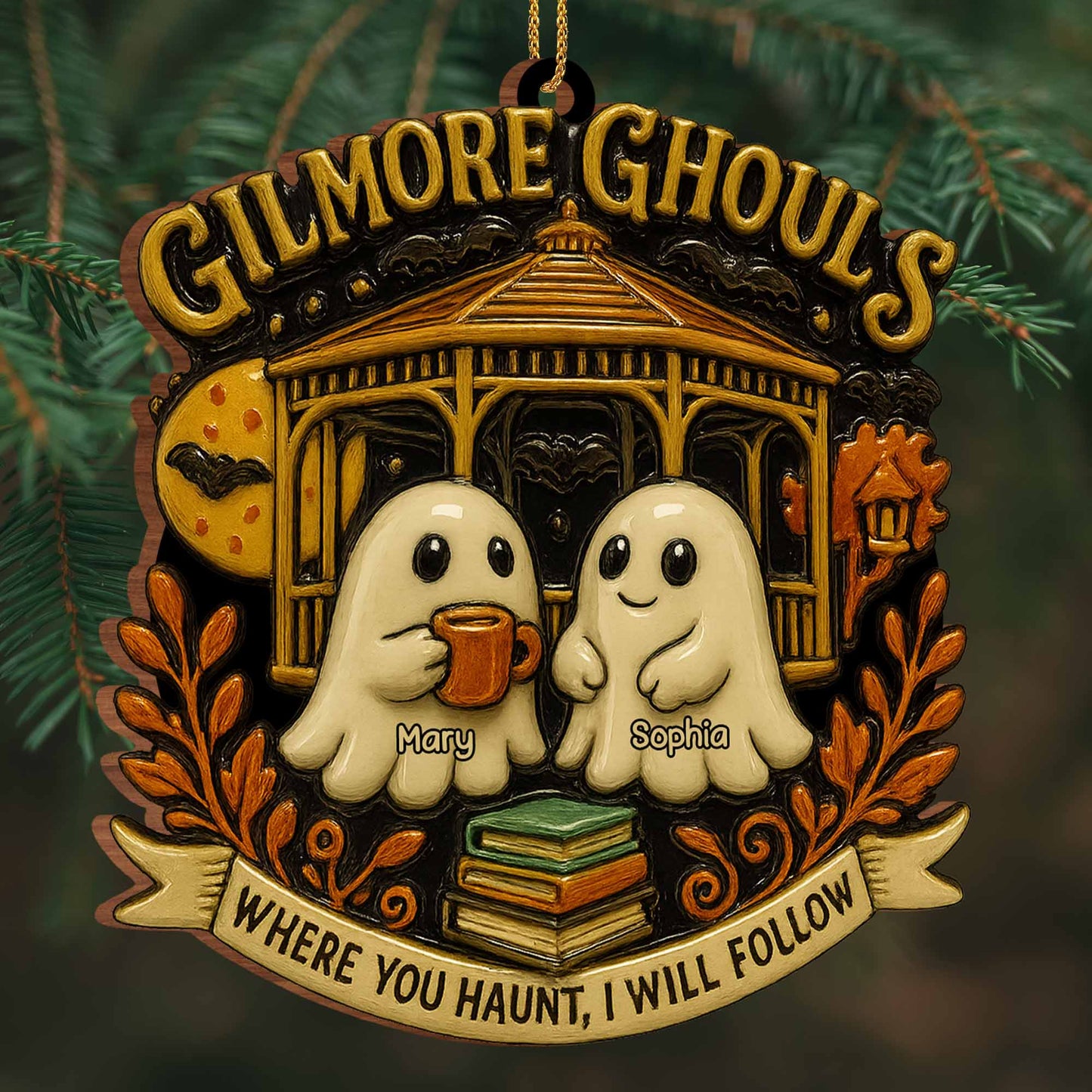 Where You Haunt, I Will Follow With Ghosts And Fall Motif