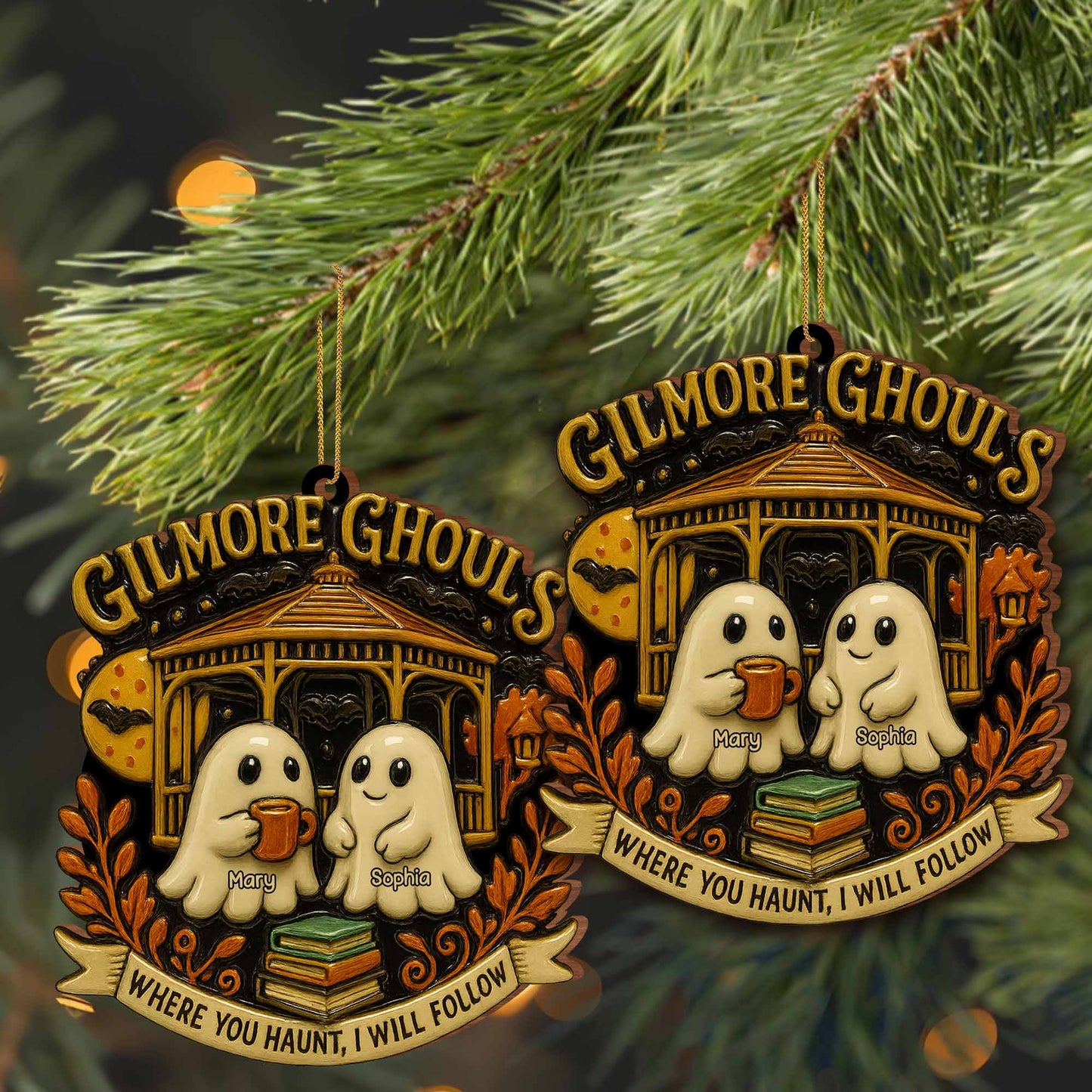 Where You Haunt, I Will Follow With Ghosts And Fall Motif