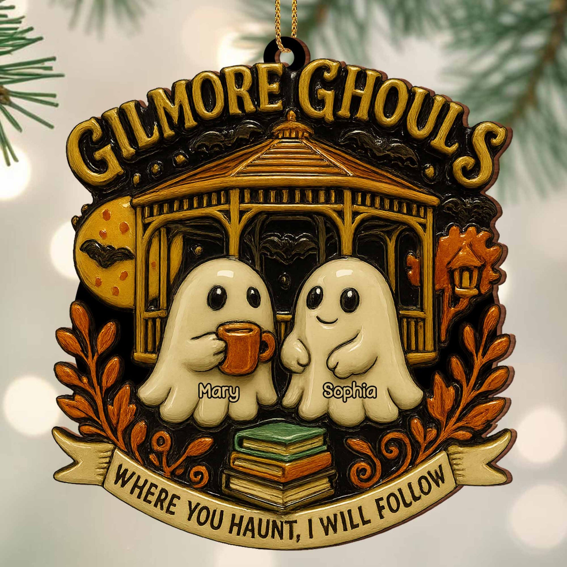 Where You Haunt, I Will Follow With Ghosts And Fall Motif