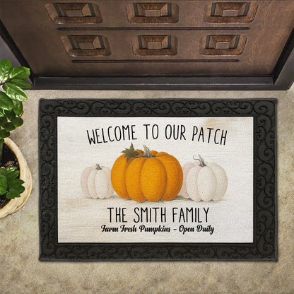 Welcome To Our Patch With Pumpkins