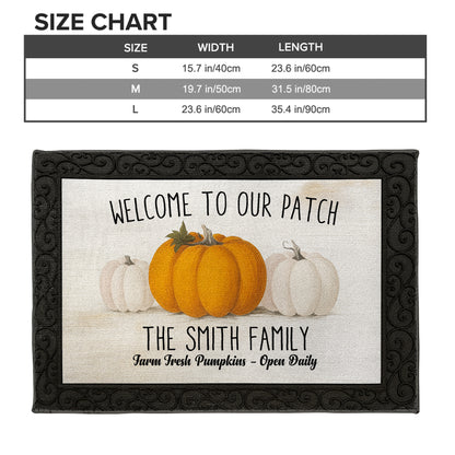 Welcome To Our Patch With Pumpkins