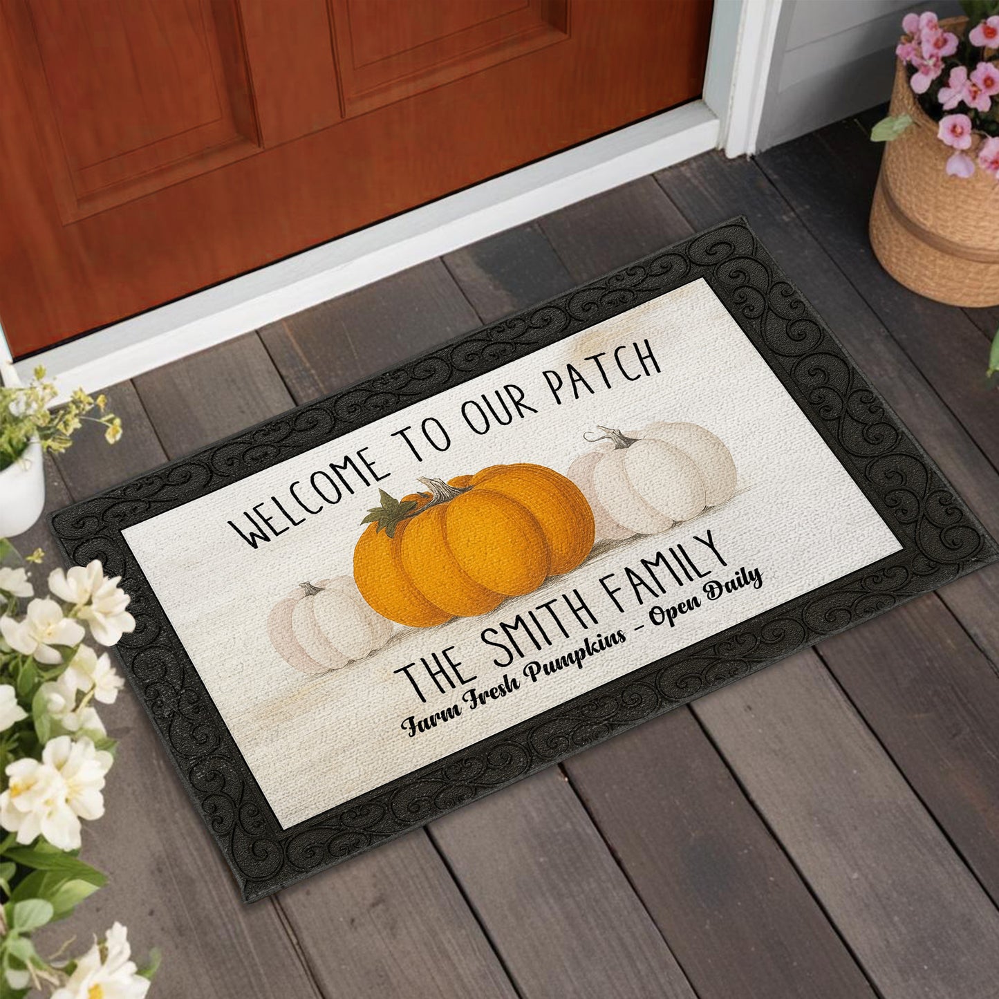Welcome To Our Patch With Pumpkins