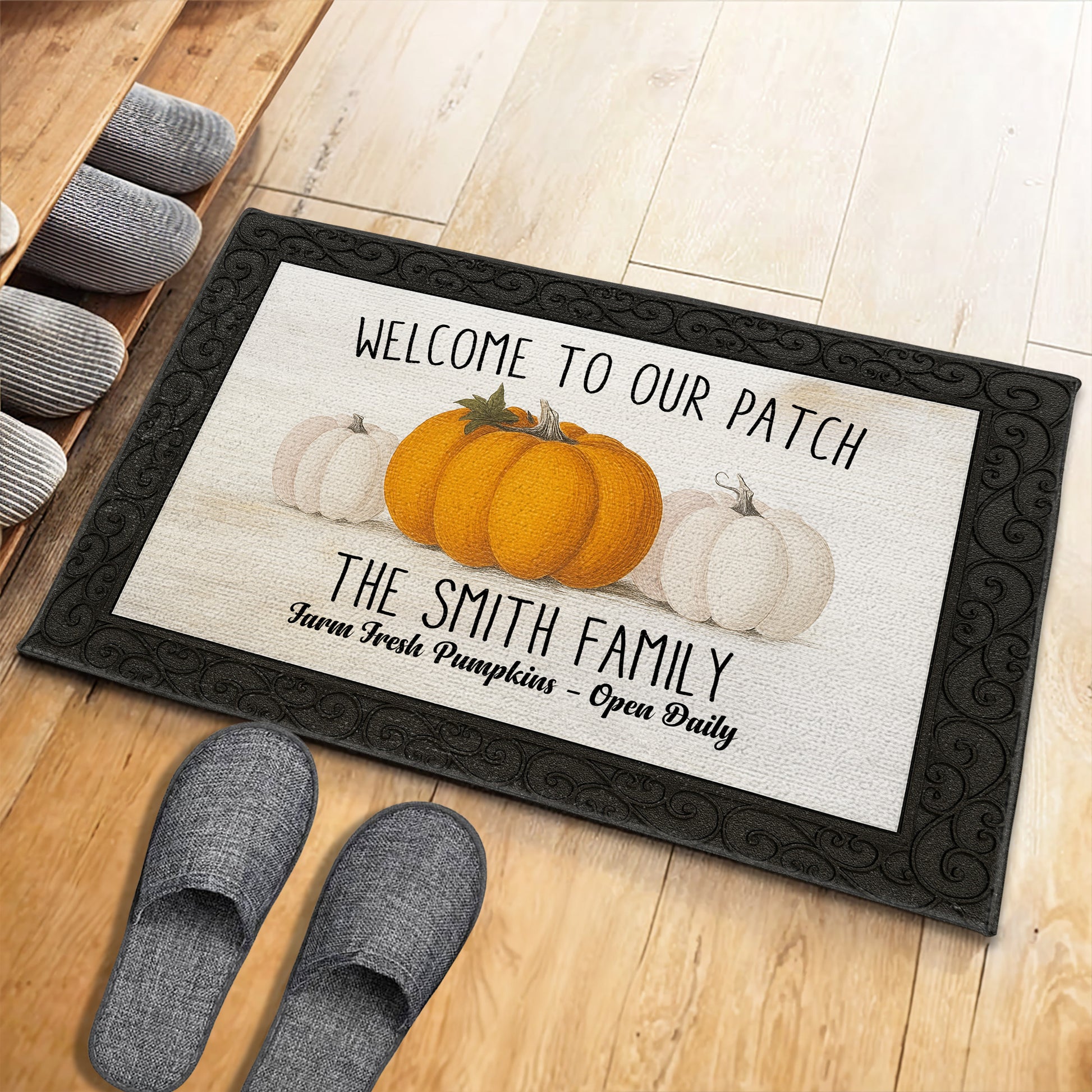 Welcome To Our Patch With Pumpkins