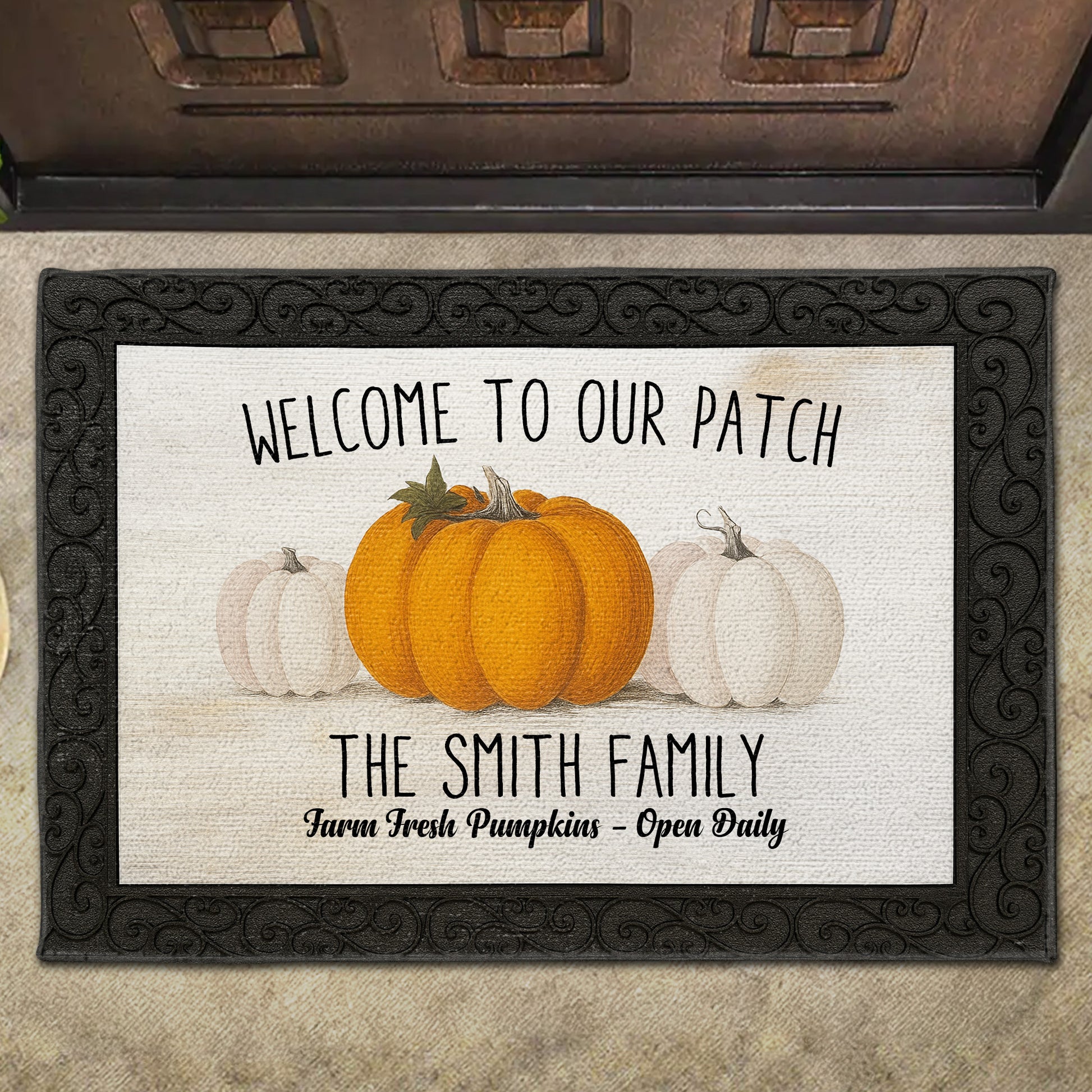 Welcome To Our Patch With Pumpkins