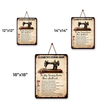 My Sewing Room In My Sewing Room Thou Shall Not Rules Vintage Machine