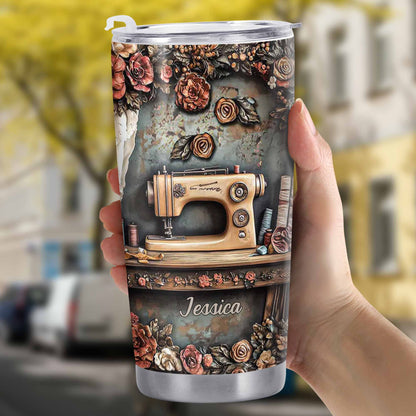 Celebrate Creativity Vintage Sewing Machine And Roses