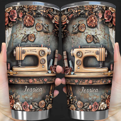 Celebrate Creativity Vintage Sewing Machine And Roses