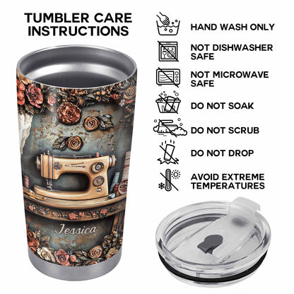 Celebrate Creativity Vintage Sewing Machine And Roses