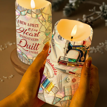 I Sew A Piece Of My Heart Into Every Quilt Sewing Machine And Tools