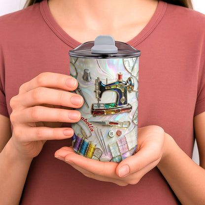 Sewing Is My Soul Language With Sewing Machine And Scissors