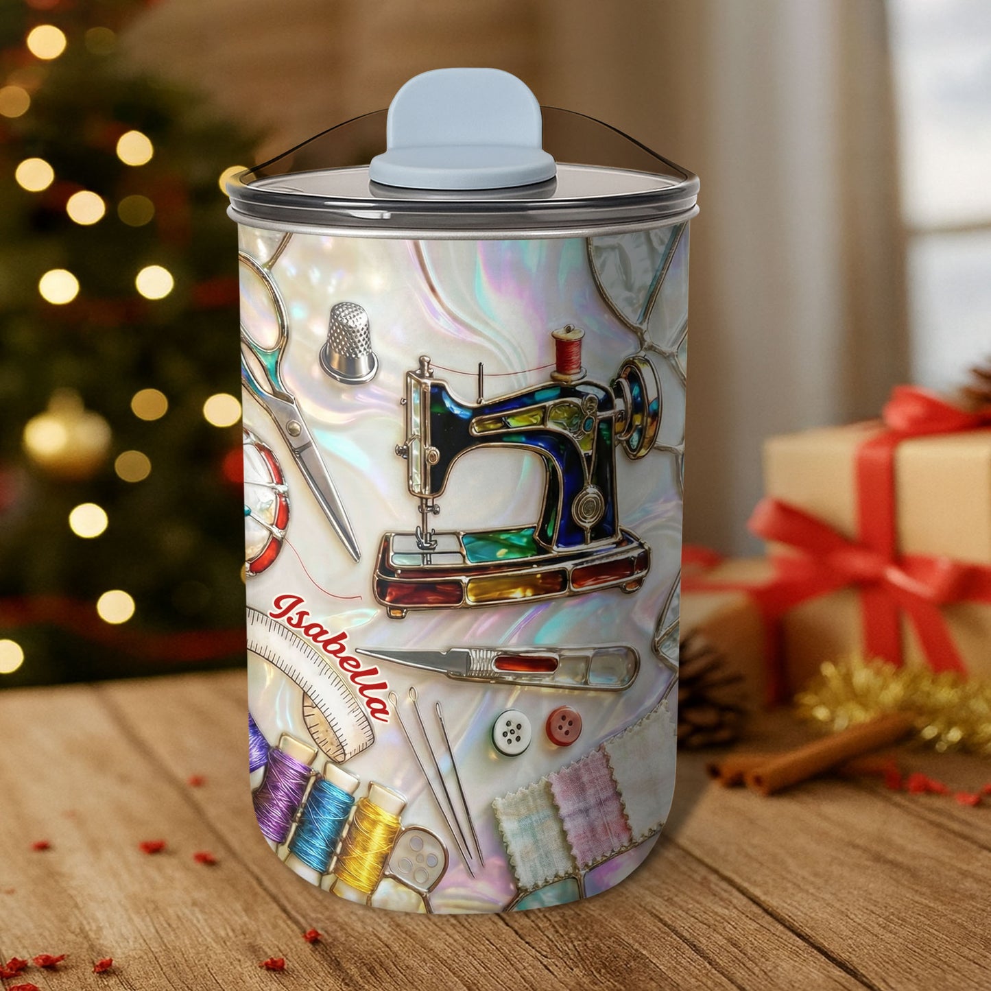 Sewing Is My Soul Language With Sewing Machine And Scissors