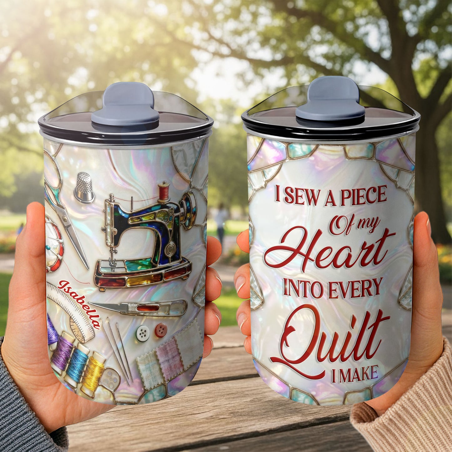 Sewing Is My Soul Language With Sewing Machine And Scissors