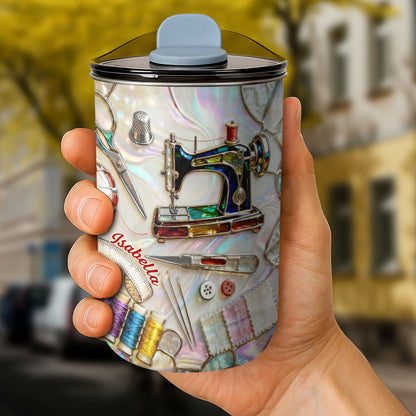 Sewing Is My Soul Language With Sewing Machine And Scissors