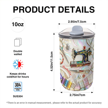 Sewing Is My Soul Language With Sewing Machine And Scissors