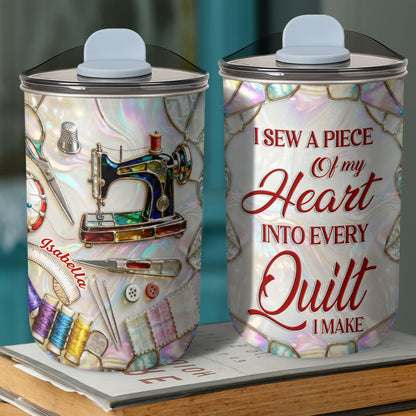 Sewing Is My Soul Language With Sewing Machine And Scissors