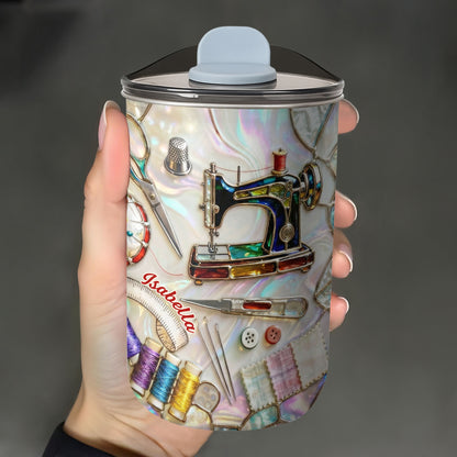 Sewing Is My Soul Language With Sewing Machine And Scissors