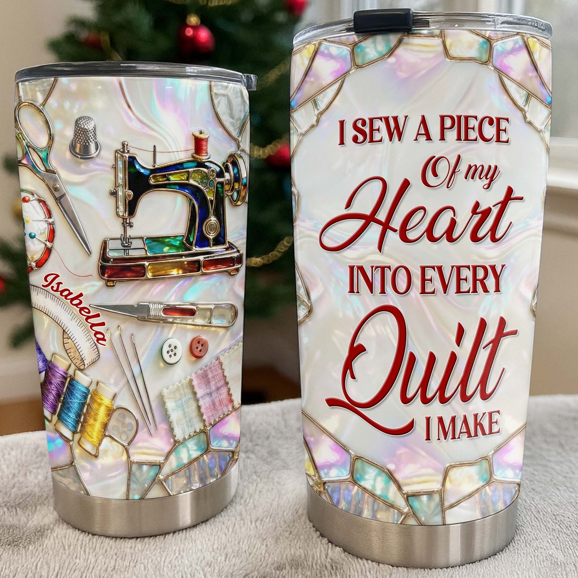 I Sew A Piece Of My Heart, Sewing Machine And Craft Tools