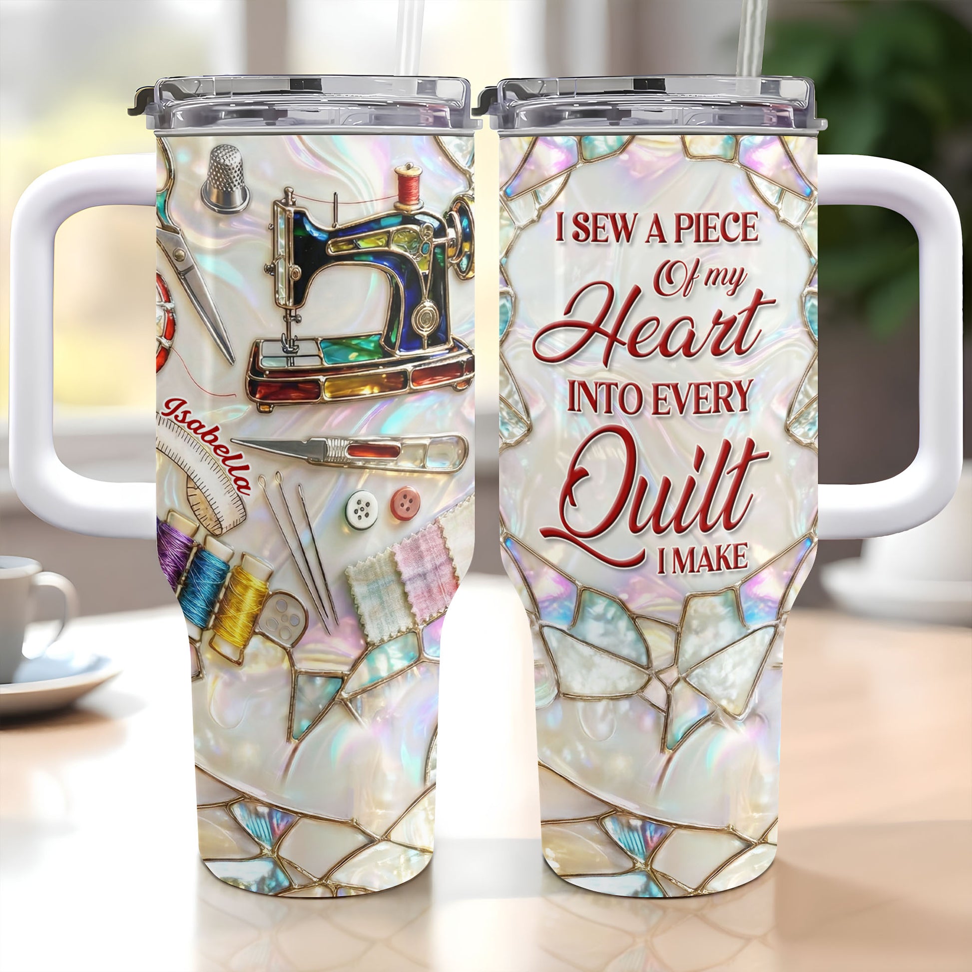 I Sew A Piece Of My Heart Sewing Machine Quilting Tools