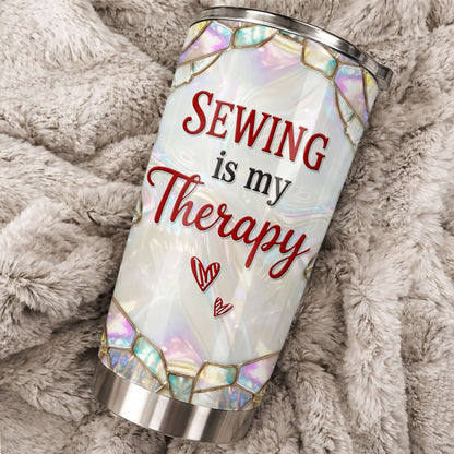 Sewing Is My Therapy With Sewing Machine And Threads