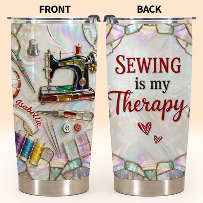 Sewing Is My Therapy With Sewing Machine And Threads