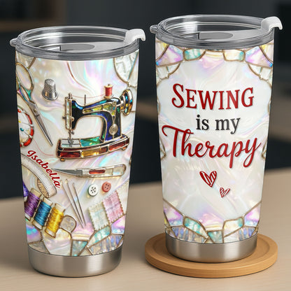 Sewing Is My Therapy With Sewing Machine And Threads