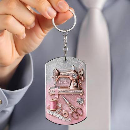 Sewing Is My Therapy With Sewing Machine And Scissors