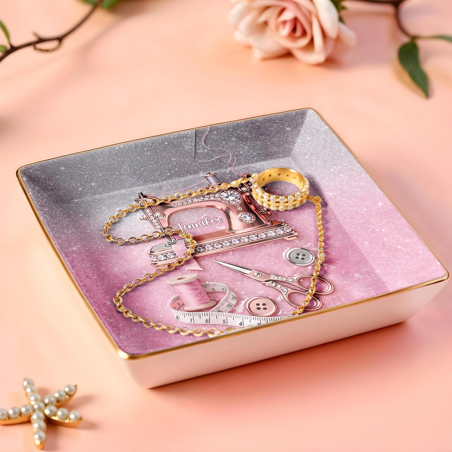 A Life Stitched With Love Sewing Machine Scissors And Thread