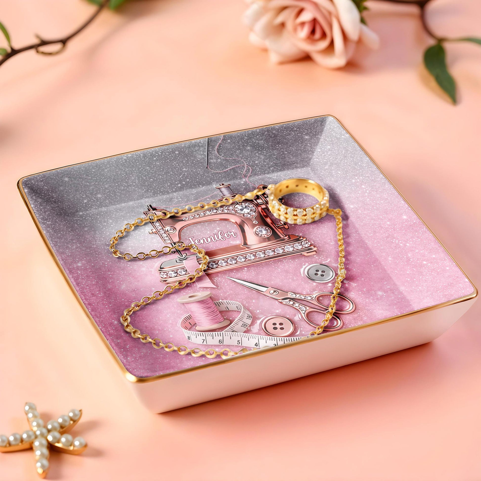 A Life Stitched With Love Sewing Machine Scissors And Thread