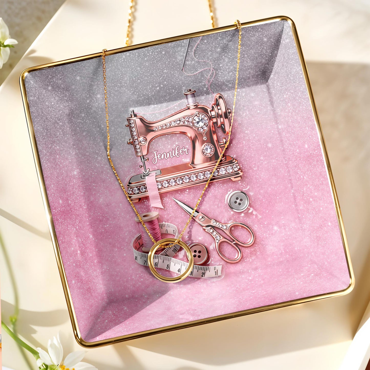 A Life Stitched With Love Sewing Machine Scissors And Thread