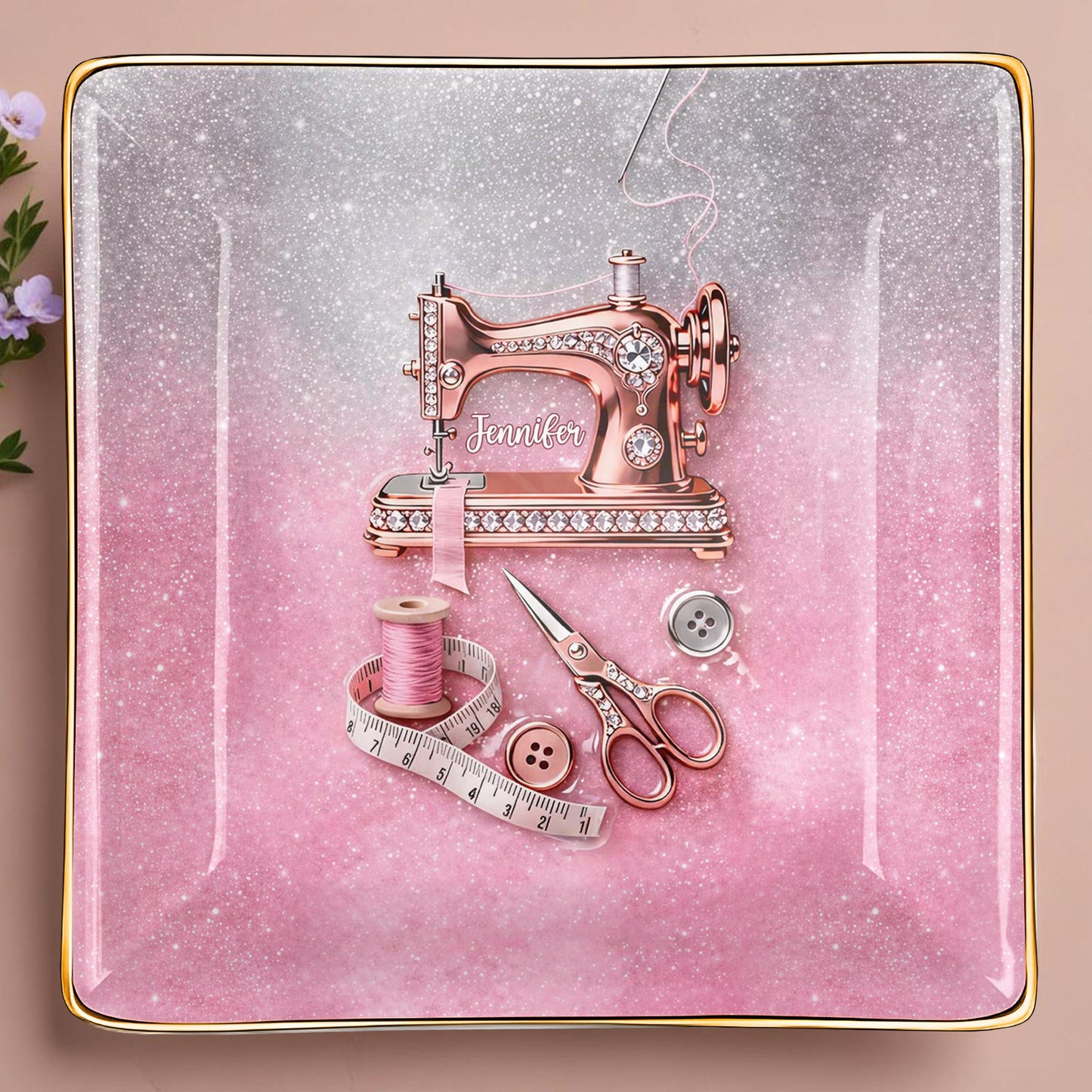 A Life Stitched With Love Sewing Machine Scissors And Thread