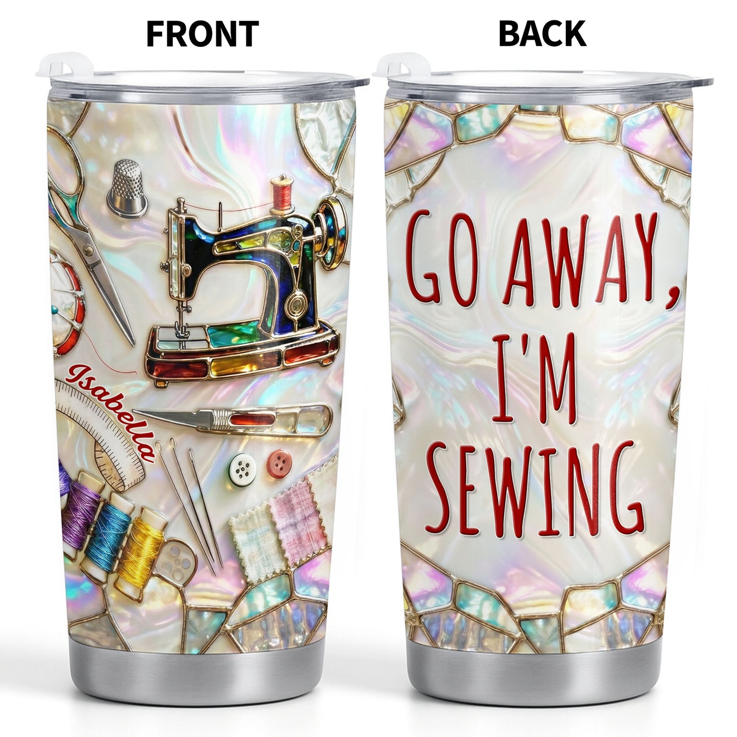 Go Away I'm Sewing With Sewing Machine And Crafts