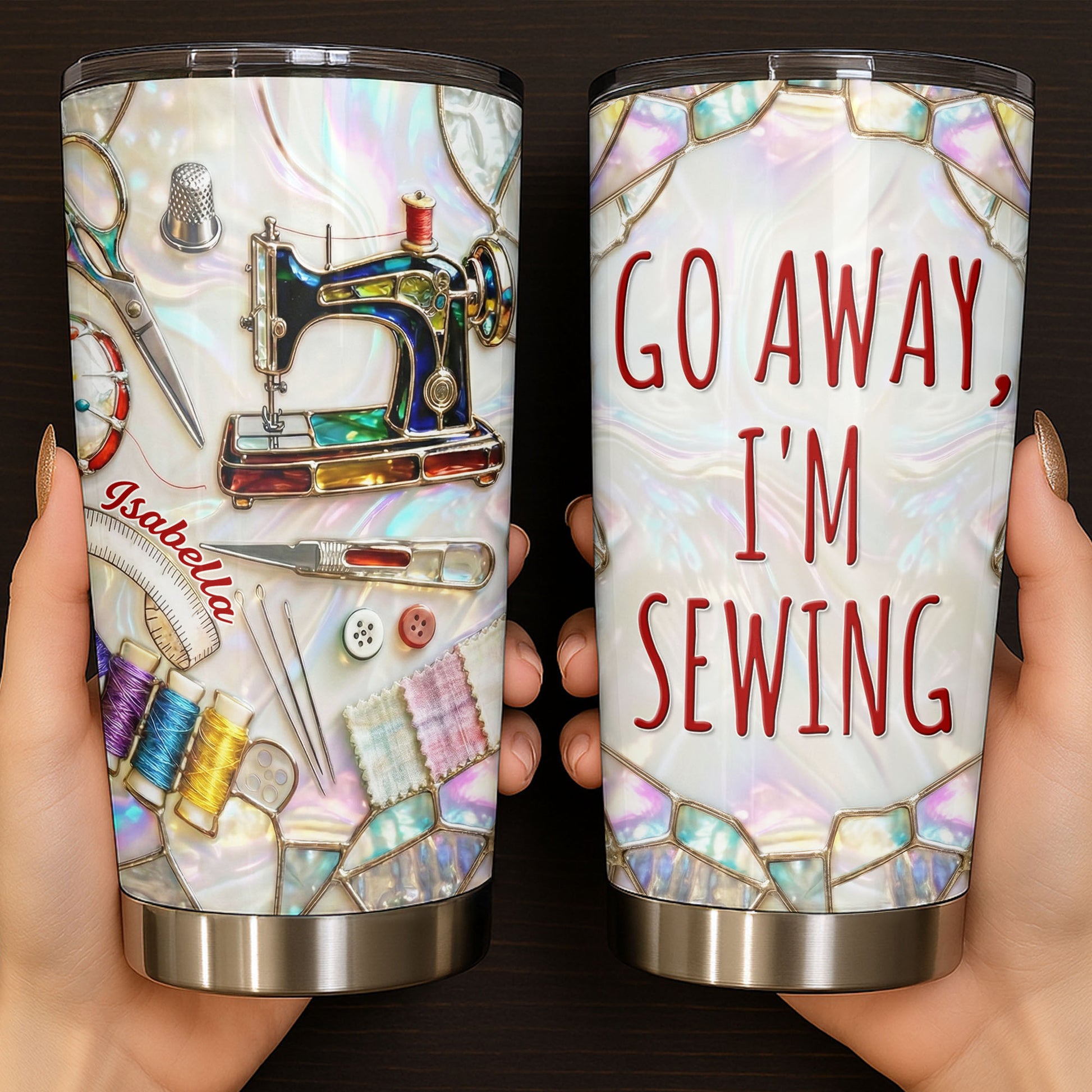 Go Away I'm Sewing With Sewing Machine And Crafts