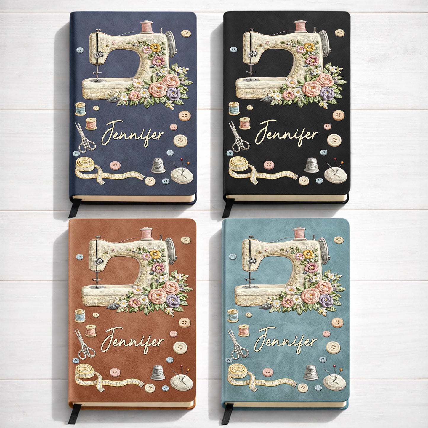 She Sews Love Into Every Stitch Floral Sewing Machine