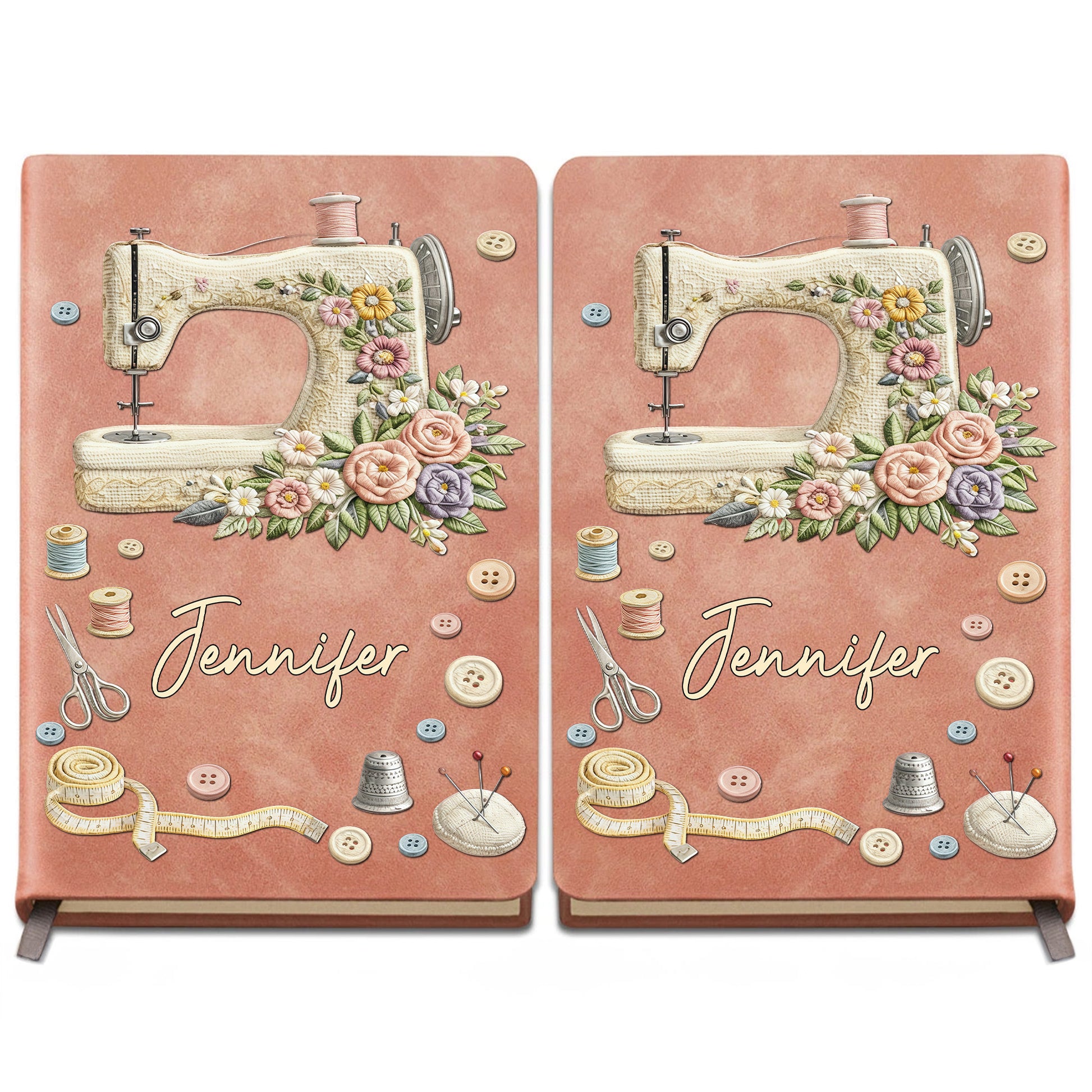 She Sews Love Into Every Stitch Floral Sewing Machine