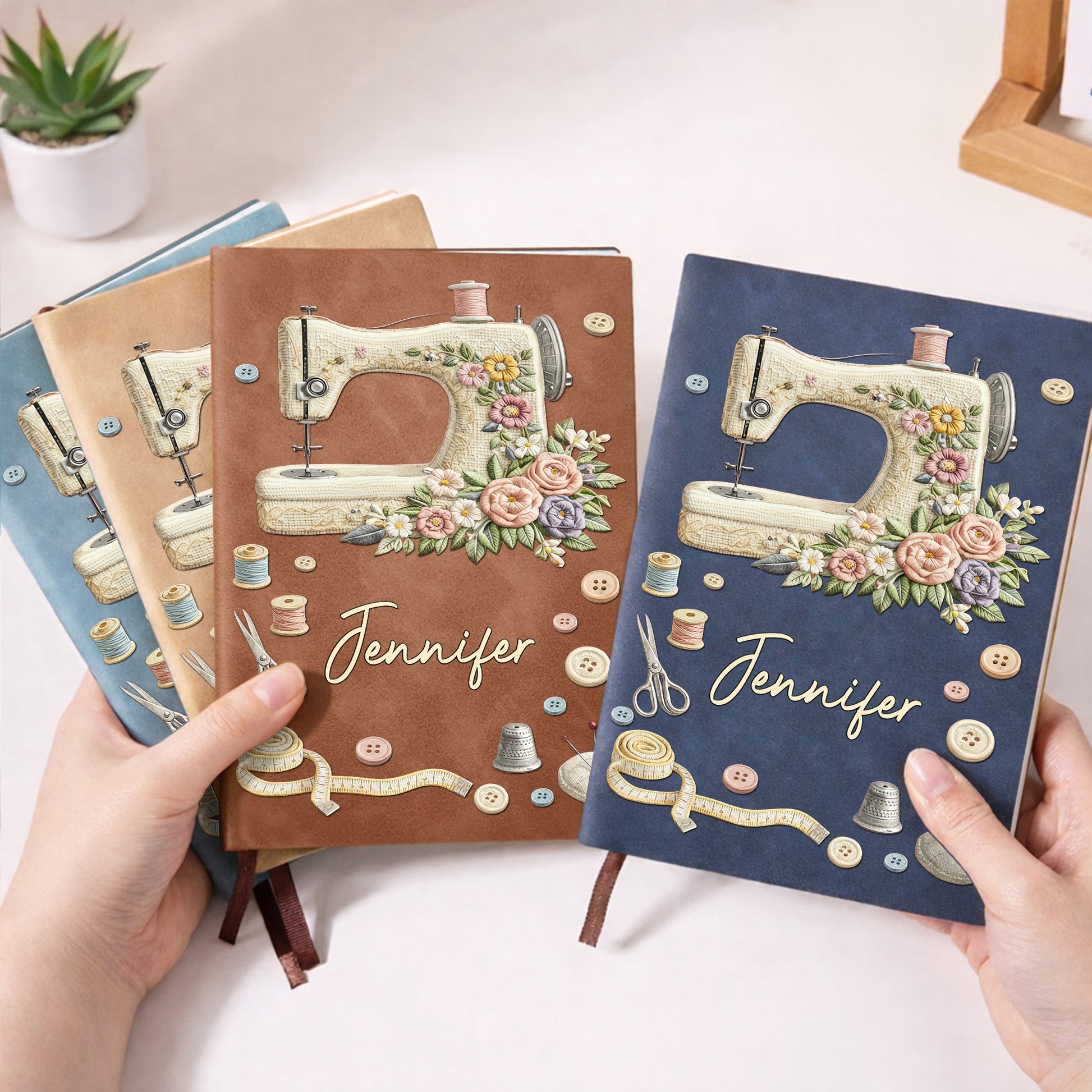 She Sews Love Into Every Stitch Floral Sewing Machine