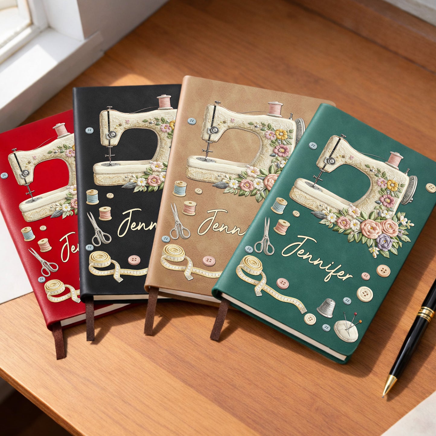 She Sews Love Into Every Stitch Floral Sewing Machine