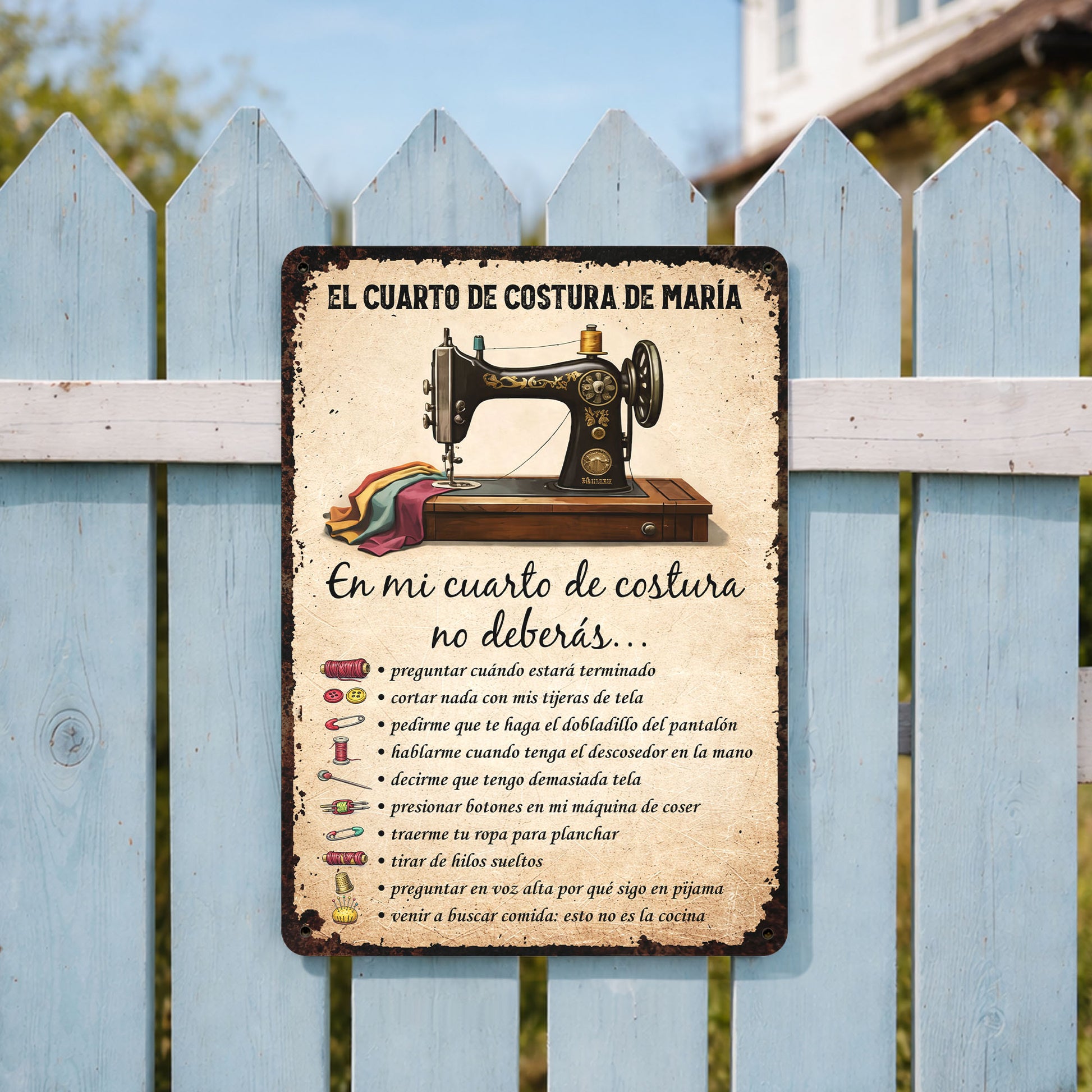 Mi Cuarto De Costura Sewing Machine And Craft Room Rules