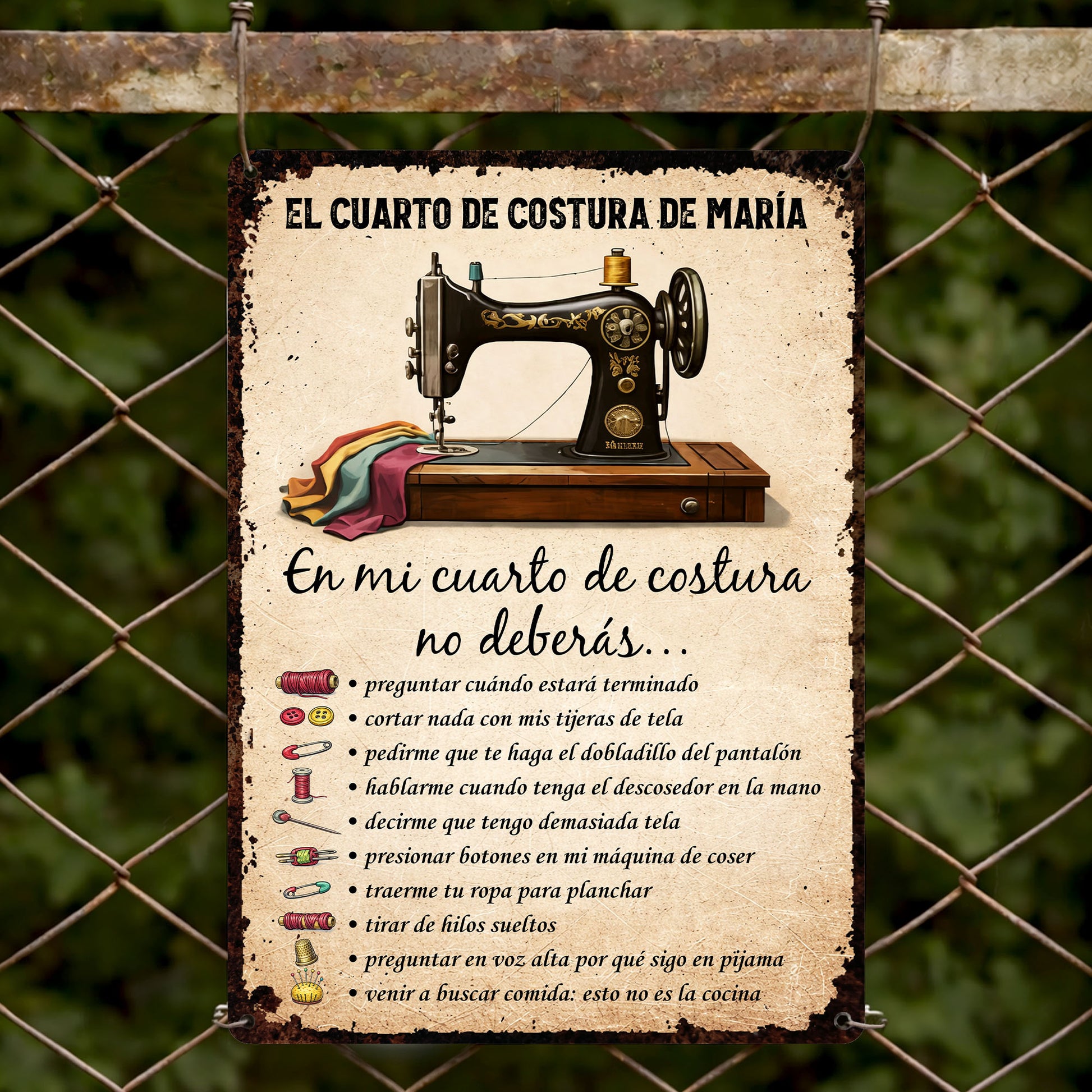 Mi Cuarto De Costura Sewing Machine And Craft Room Rules