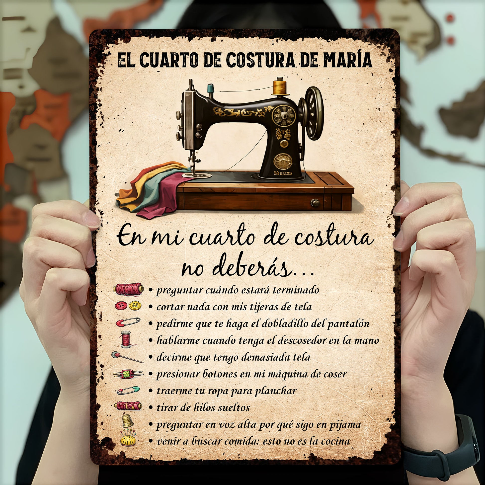 Mi Cuarto De Costura Sewing Machine And Craft Room Rules