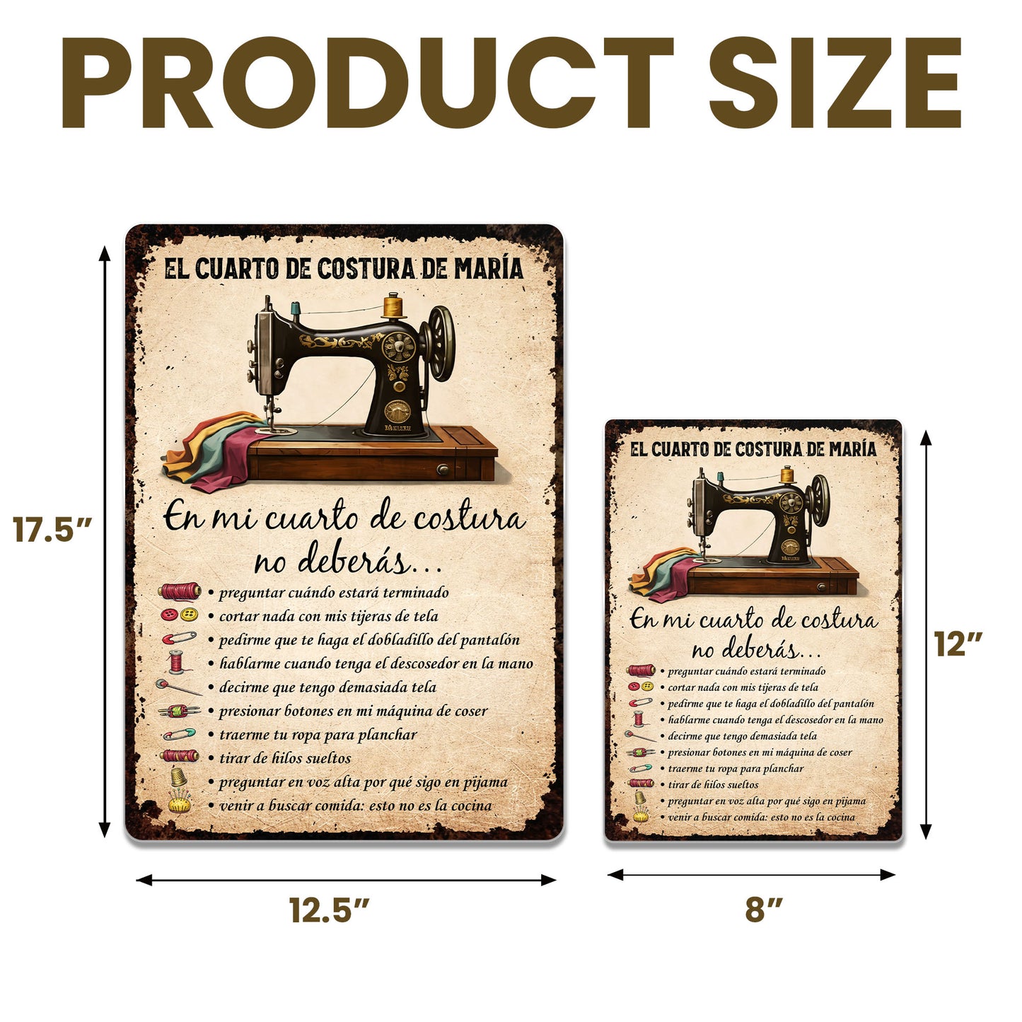 Mi Cuarto De Costura Sewing Machine And Craft Room Rules