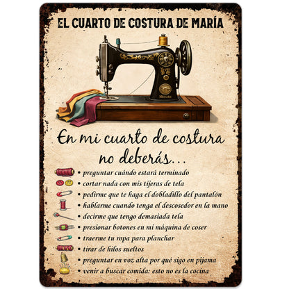Mi Cuarto De Costura Sewing Machine And Craft Room Rules