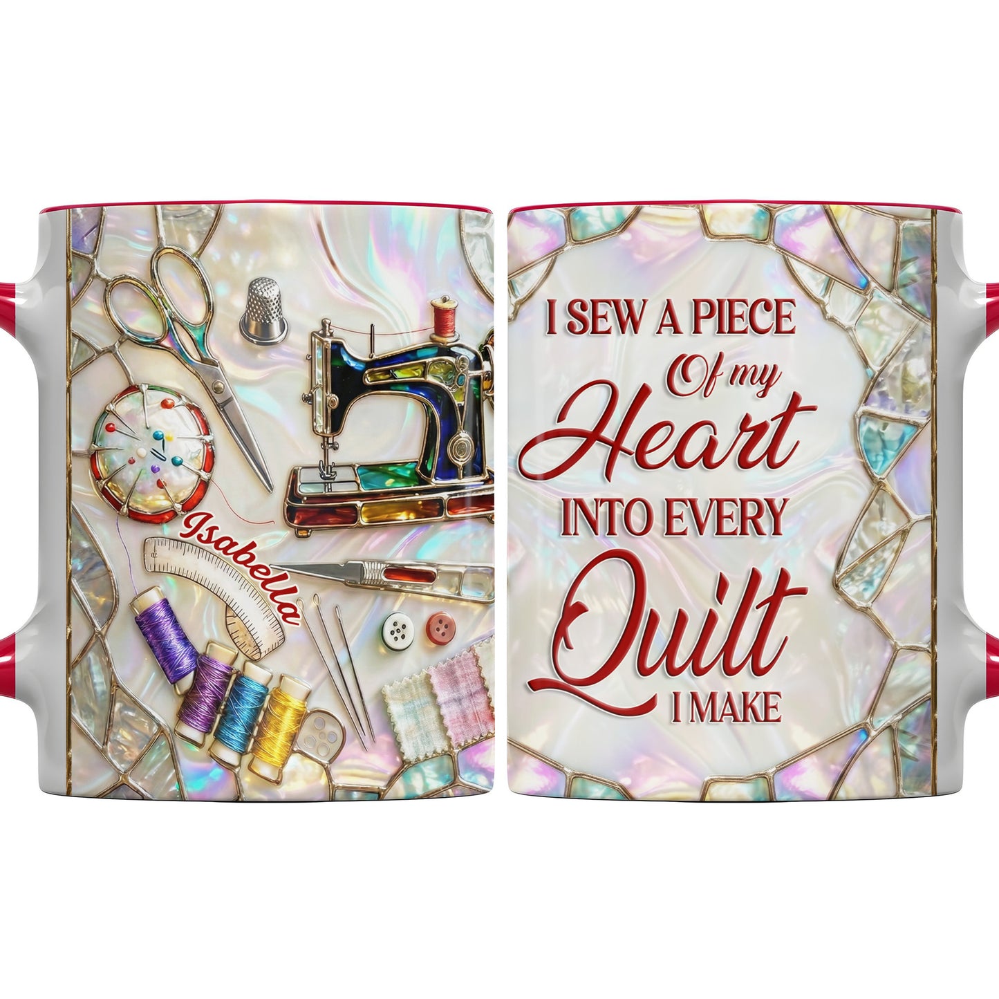 Creative Soul With A Heart For Sewing Machine And Scissors