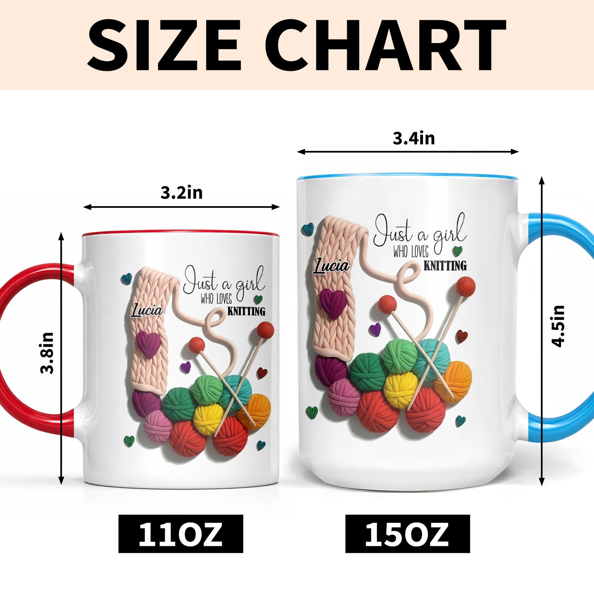 Just A Girl Who Loves Knitting With Yarn Balls And Needles