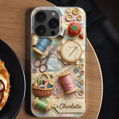 Stitching Memories With Love Personalized Quilt And Sewing Kit Tools