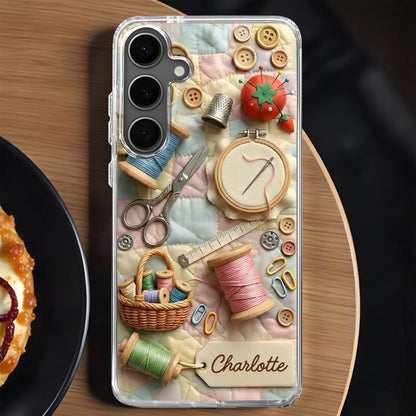 Stitching Memories With Love Personalized Quilt And Sewing Kit Tools